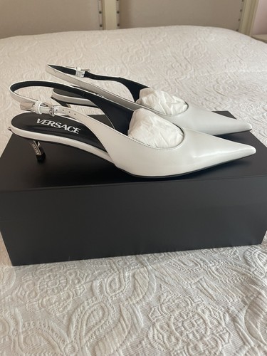 Versace ponty kitten heel slingbacks - Picture 2 of 8