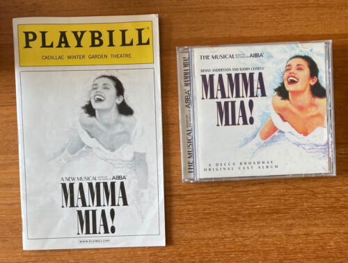 MAY, 2003 ORIGINAL PLAYBILL & CAST & ORIGINAL CAST CD FOR “MAMMA MIA !"