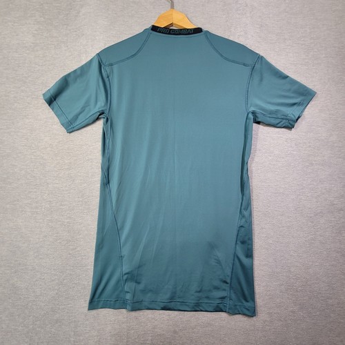 Nike T Shirt Mens XL Blue Ombre Dri Fit Pro Combat Compression Swoosh Logo - Picture 11 of 12