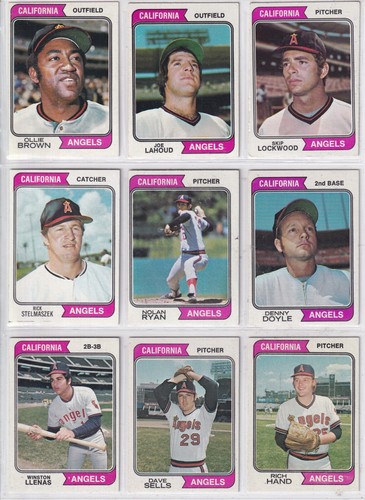 1974 Topps California Angels Team Set (30 Cards) - Imagen 3 de 4