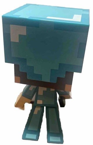 Minecraft Diamond Armor Steve mit Schwert 6" Vinyl Kerbe Figur Mojang Microsoft - Bild 3 von 4