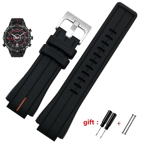 Correa de reloj de silicona impermeable apta para Timex T2N720 T2N721 TW2T76300 Sport Series - Imagen 18 de 34