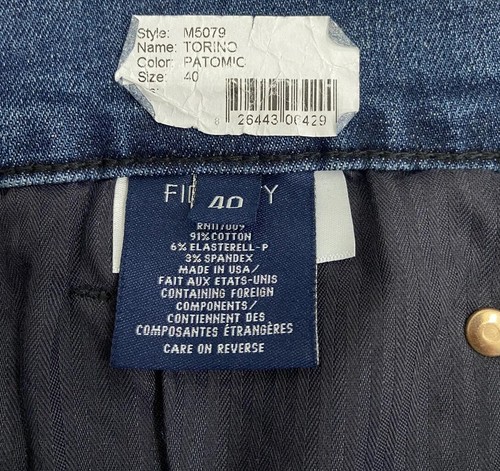 Fidelity Denim Herren Jeans Größe 40 Torino Slim Farbe Blau (Patomic) Denim - Bild 5 von 6