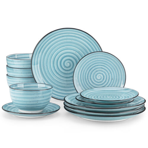 vancasso BONBON 24pc Dinner Set Dinnerware Porcelain Plates Bowls Set for 6 - Picture 17 of 34