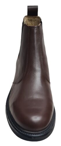 Herren Leder Chelsea Stiefel Roamers M049 Doppelzwickel Freizeit Slipper Stiefel UK6-12 - Bild 9 von 20