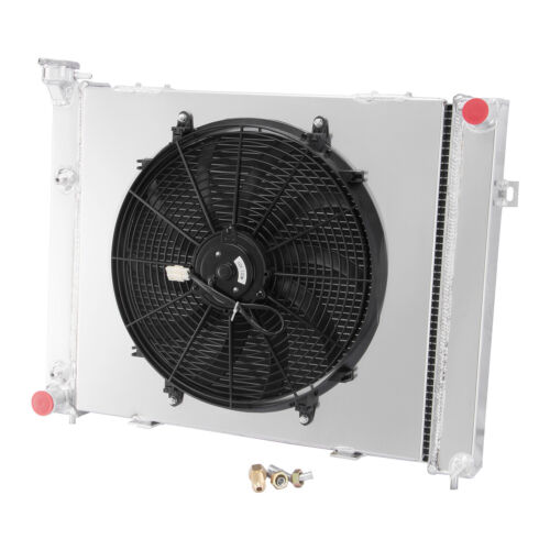 3 Core Aluminum Radiator Shroud Fan For Jeep Grand Cherokee ZJ 4.0L L6 1993-1997 - Picture 1 of 6
