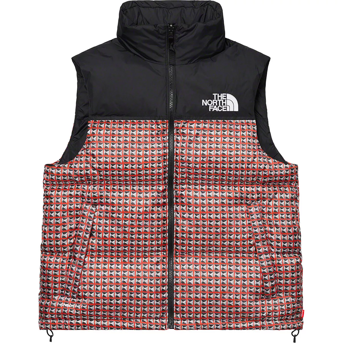 North face shop vest red