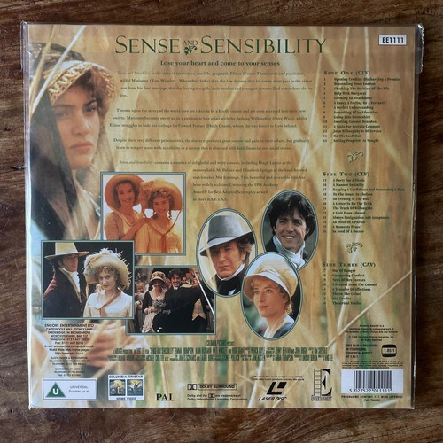 SENSE AND SENSIBILITY - KATE WINSLET MINT LASERDISC - Picture 2 of 4