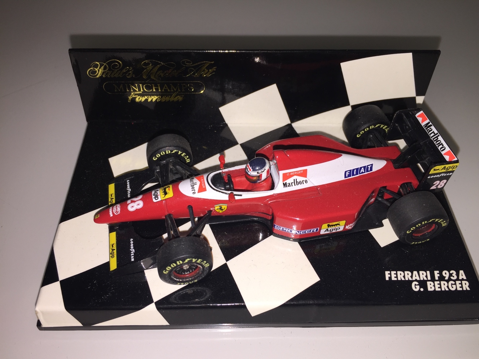 MINICHAMPS F1 1 43 - FERRARI F93A 1993 28 GERHARD BERGER MarlbGold MINICHAMPS F1 1 43 - FERRARI F93A 1993 28 GERHARD BERGER MarlbGold