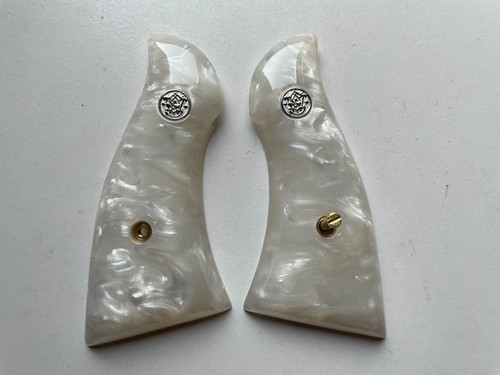 New Classic Panel Grip for S&W K/L Frame Square Butt, White little pearl resin - Picture 4 of 6
