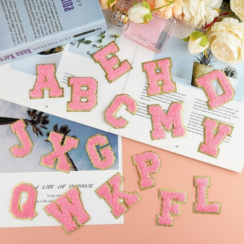 26 Pcs Self Adhesive Chenille Letter Patches A-Z Chenille Letters for Clothin... - Picture 4 of 6