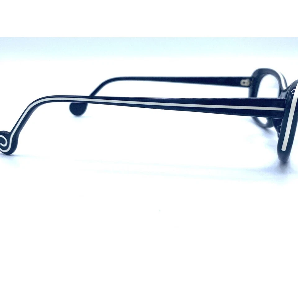 NUEVO BOZ-J.F. Monturas de gafas auténticas REY Sophie blancas y negras 51,5-18-142 Foto 3 de 4