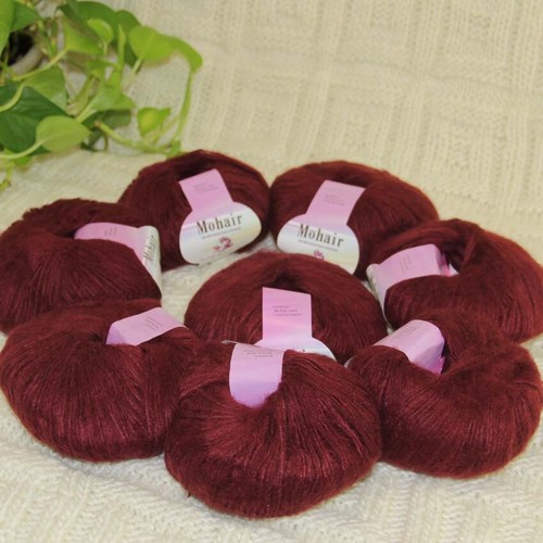 Sale New 8BallsX25gSoft Mohair wool Lace Rug Shawl Sweaters Crochet Yarn 37 - Picture 11 of 12