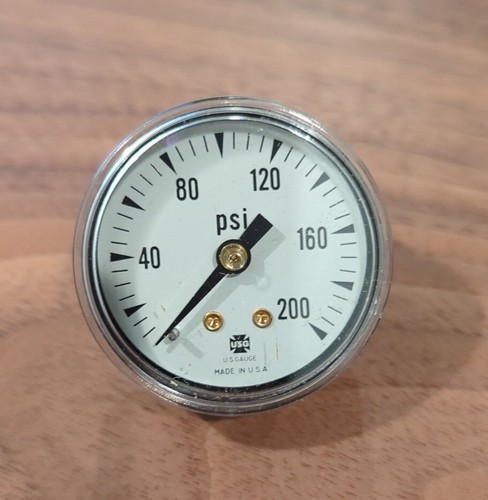 Ametek 146986 Pressure Gauge 0-200psi 1/8ANPT, 1-1/12 Face - NEW IN BOX