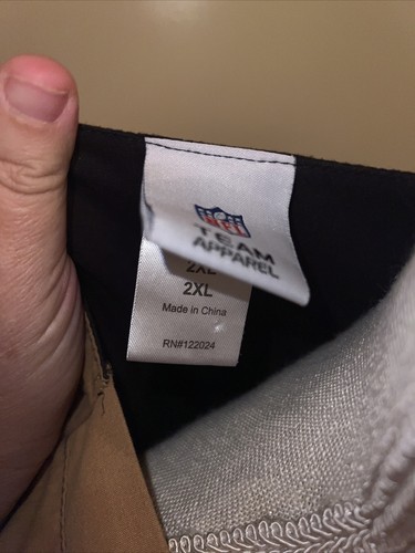 NFL Team Apparel Mens Short Sleeve PULLOVER SAINTS V Neck black gold Size 2X - Picture 8 of 12