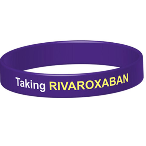 Braccialetto medico silicone rivaroxaban - Foto 4 di 15