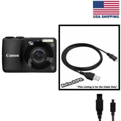 Canon PowerShot A1200 10.0 MP Digital Camera USB Cable