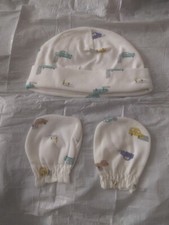 Newborn Mittens And Hat Set