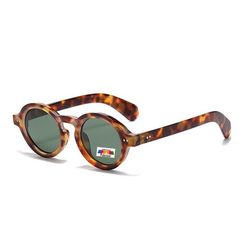 Mens Women's Fashion Polarised Square Vintage Retro Round Polarized Sunglasses - Picture 4 of 22