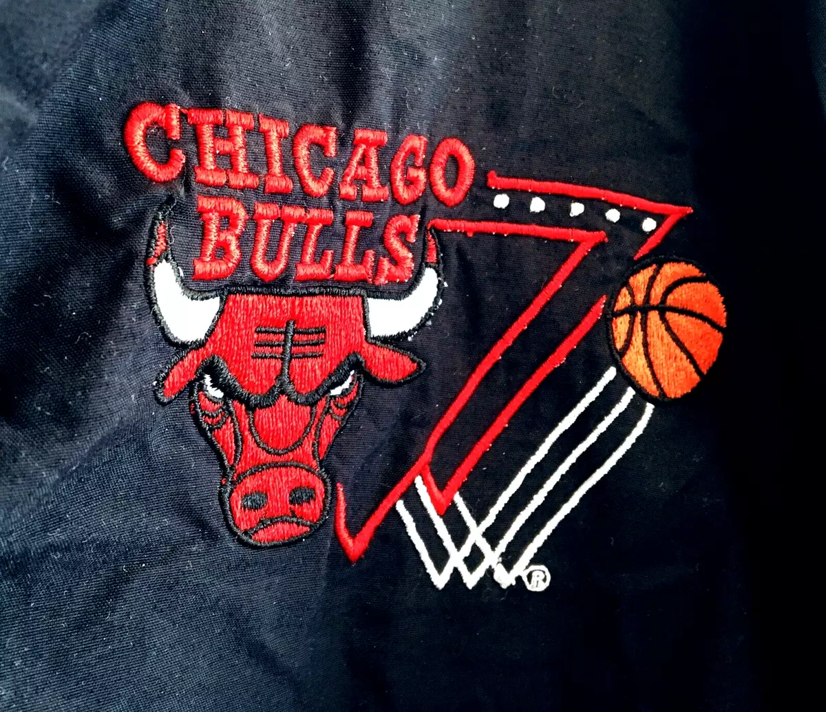 Vtg NBA Officially Licensed Chicago Bulls Windbreaker Rain Vented