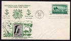 1945 WWII Coast Guard (Scott 936) - Crosby BEACH PATROL. Photo FDC TA523
