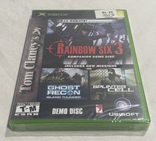 SEALED Microsoft Xbox Tom Clancy Rainbow Six 3 Companion Demo Disc DLC