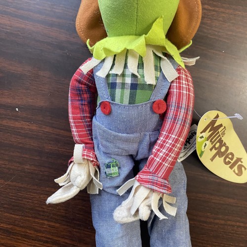 Nanco Wizard of Oz Kermit the frog as Scarecrow plush 10" New Tag Vintage - Picture 5 of 16
