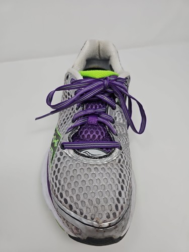Saucony Triumph 10 Schuhe Damen 9 Powergrid grau silber lila neon Running - Bild 3 von 15