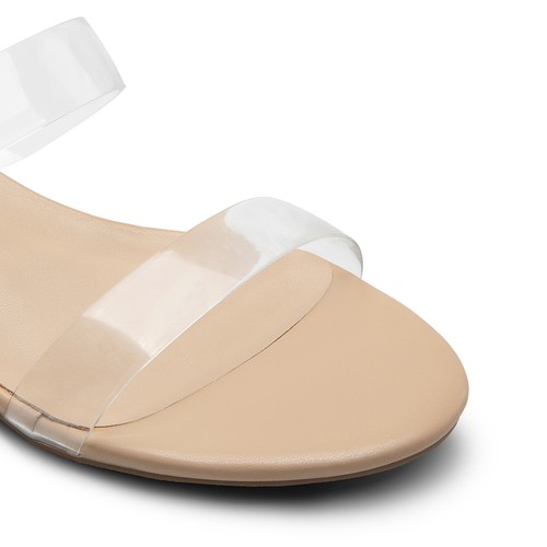 Women Two Straps Slides Sandals Low Block Heels Casual Summer Mules Sandals - Picture 35 of 50