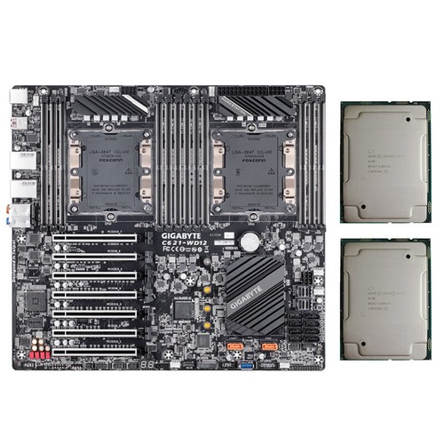Gigabyte C621-WD12 LGA3647 Motherboard + Intel Xeon Gold 6138 2.0Ghz 40c/80t