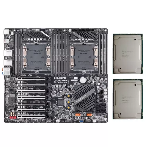 Gigabyte C621-WD12  LGA3647 Motherboard + Intel Xeon Gold 6138 2.0Ghz 40c/80t