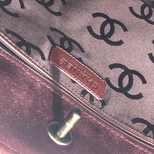 CHANEL Tote Bag Vintage Turnlock CC Matelasse Quilted 2WAY Shoulder Bag Hand Bag - Picture 15 of 17