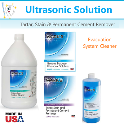 #ad Dental General Ultrasonic Solution Evacuation System Cleaner Cement Remover 1 Gl $34.95