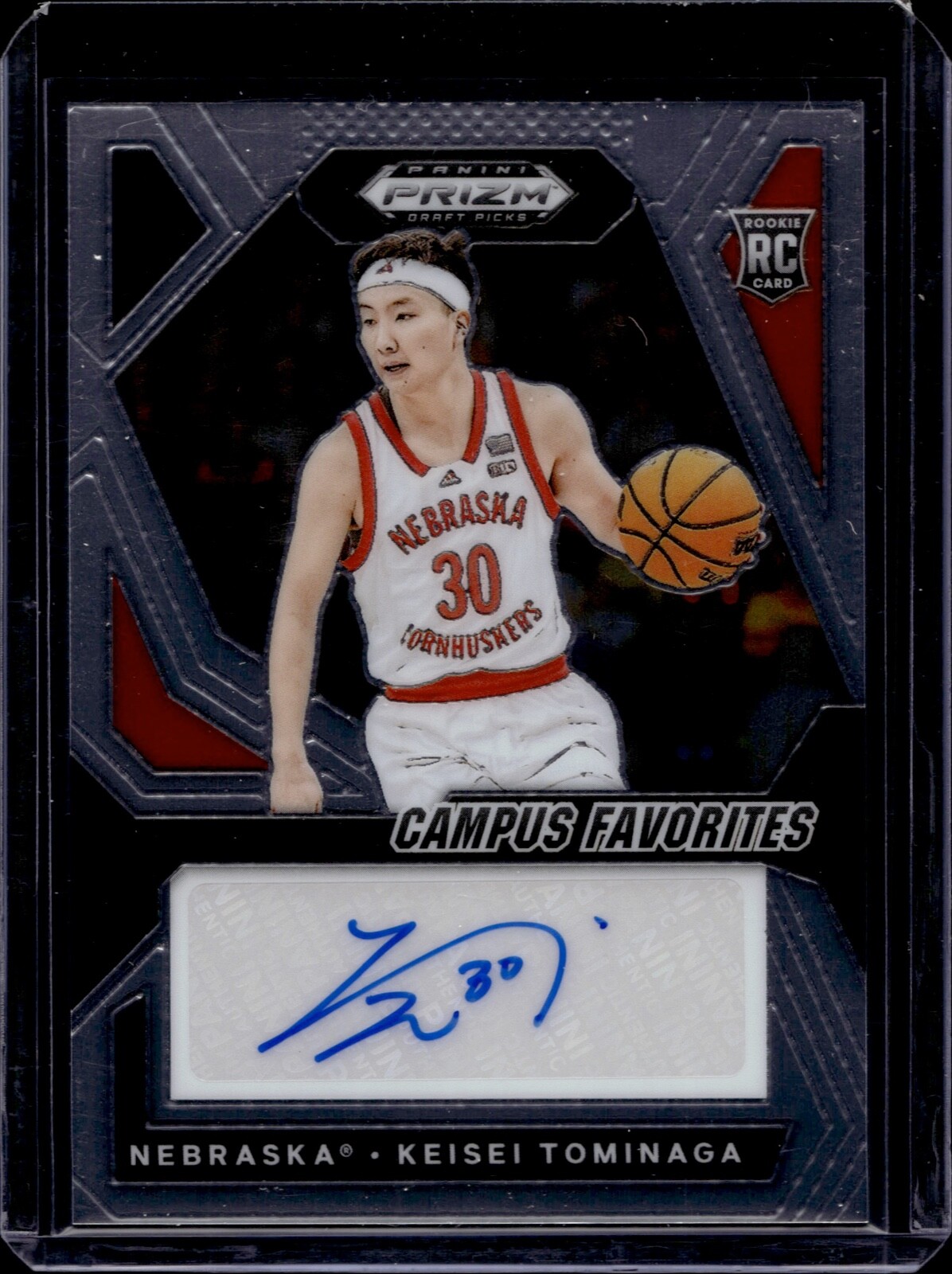 2024-25 Panini Prizm Draft Campus Favorites Signatures Keisei Tominaga