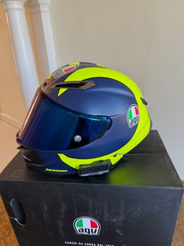 AGV Pista GP RR, XL Helmet, Valenino Rossi Soleluna, Iridium Blue Visor - Picture 3 of 10