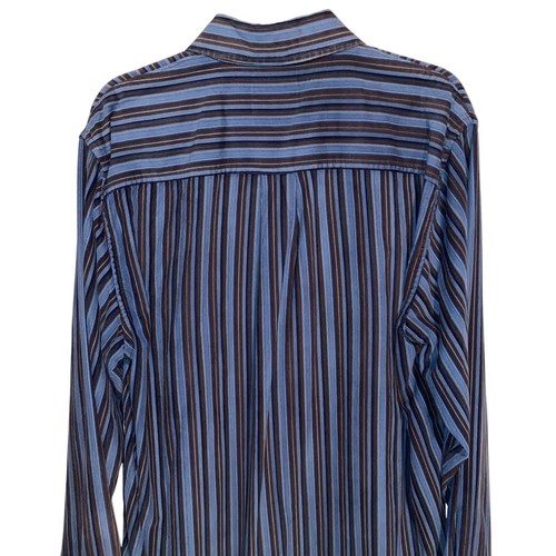 Tommy Bahama Shirt Mens Large Corduroy Preppy Casual Retro Blue Striped Button - Picture 6 of 14