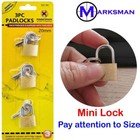 20mm Mini Padlock 3 Pc for Small Sport Bag Suitcase Luggage Brass Lock with Key