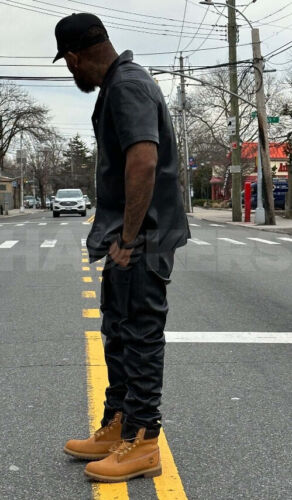 Men's 100% Real Leather Pant and shirt,2 piece Premium Outfit ,Party Wear - Picture 3 of 4