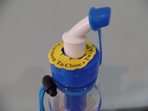 BOTELLA DEPORTIVA DE FILTRACIÓN DE AGUA EXTREMA SEYCHELLE, TRANSPARENTE Y AZUL - Imagen 3 de 4