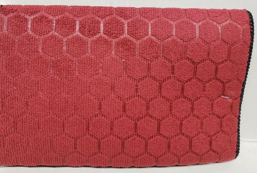 Microfiber Drying Mat, approx. 16" x 19", BURGUNDY COLORED HEXAGONS, by SL - Picture 2 of 11