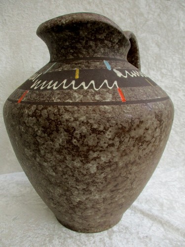 RAR!! XL  Scheurich Boden Vase - Krug Vase - jug - 1960 er , handbemalt -281  30 - Bild 4 von 12