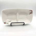 Lenox Simply Fine Chirp Divided Serving Dish 11 7/8" x 6.5" Porcelain EUC