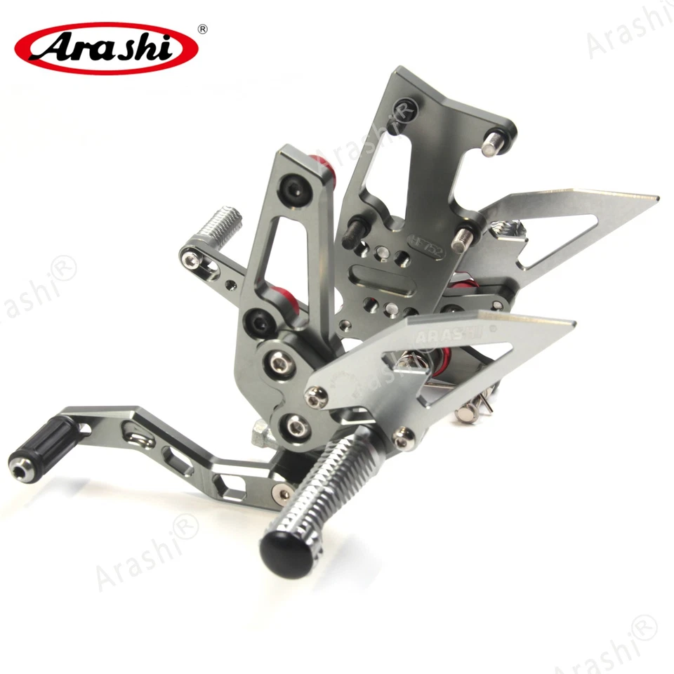 Reposapiés Arashi Racing gris para Triumph Speed Triple 1050 2011-2015 Foto 4 de 4