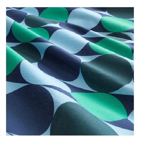 Ikea KROKUSLILJA King size Duvet Quilt Set & 2 Pillowcases Blue Green 240x220cm - Picture 5 of 7