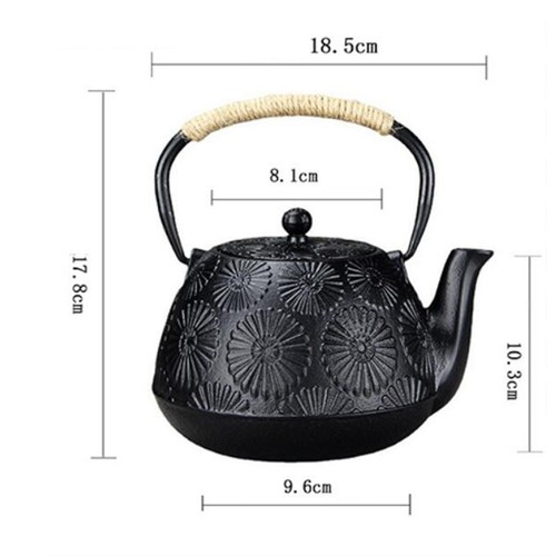 Cast Iron Kettle Tea Maker 40 Ounce Japanese with Loose Leaf Tea Infuser Tea Pot - Picture 7 of 7