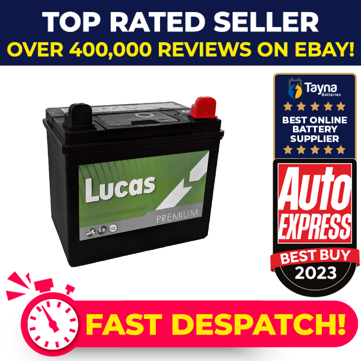 Lucas Premium 895 12V 24Ah 30Ah Ride On Lawn Mower Mini Tractor