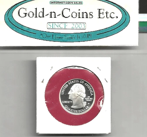 2007-S SILVER PROOF WASHINGTON QUARTER! UNCIRCULATED GEM VERY NICE! FREE SHIP!!