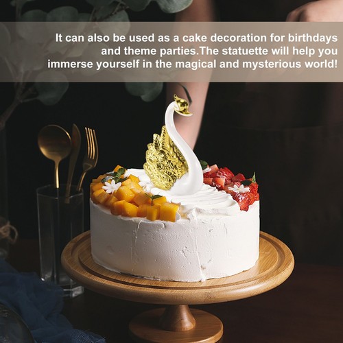 2 Pieces of Swan Ornaments Figurines,Swan Cake Decoration,Car Figurines3285 - Picture 3 of 7