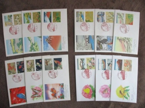 Japan Stamp First Day Cover International Letter-Writing Week Greeting 12 Covers