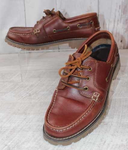 Marks & Spencer M & S Braun Leder Boot Deck Schuh Herren UK 9